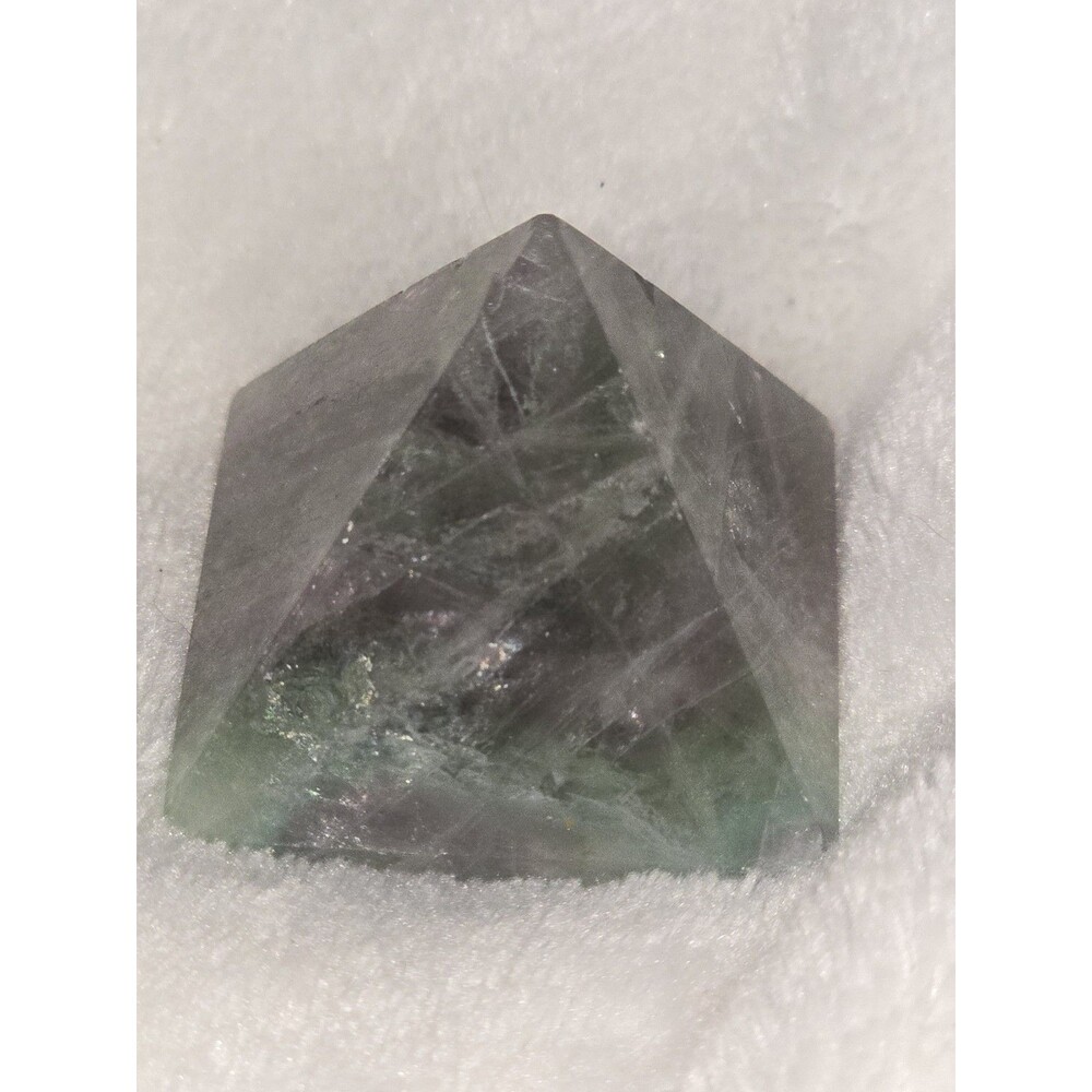 Natural Untreated Fluorite Pyramid 1.4oz